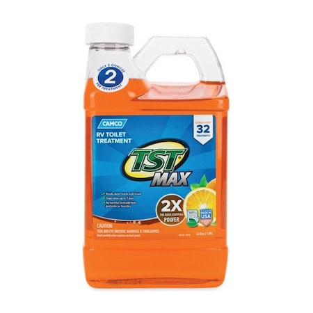 Camco TST ORANGE POWER TOILET TREATMENT, 64 OZ 41195